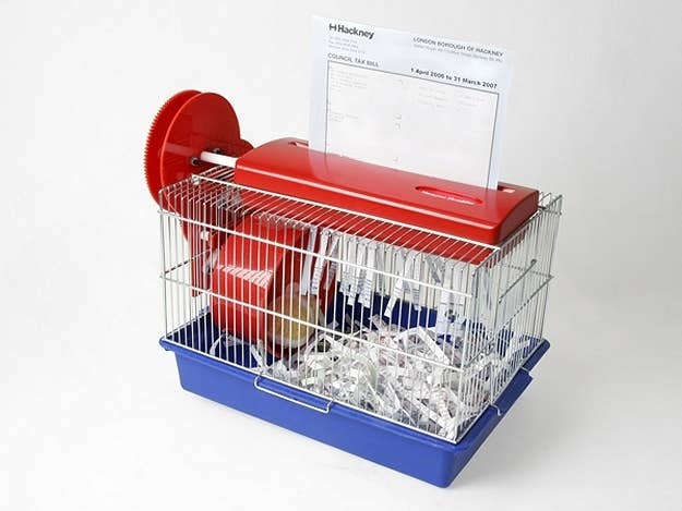 Skip a step and shred documents directly into your hamster cage. Useful, or totally pointless?
