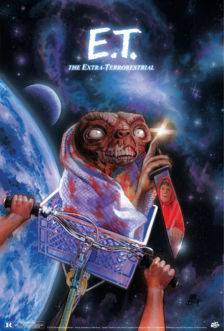 E.T. was very nearly a sci-fi horror based on existing UFO mythology. The film was originally going to be about a family barricaded in their homes and terrorised by aliens. It featured a subplot about one good alien’s relationship with an autistic boy that was eventually re-written into the film we all know today.Not only was the original concept for the film quite dark, but there was also a sequel written that even darker. The main plot saw Elliot go off into the woods after feeling E.T.’s return only to be captured and tortured by bad aliens.