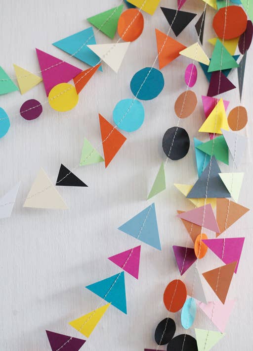 Here are 10 garland ideas from A Beautiful Mess.