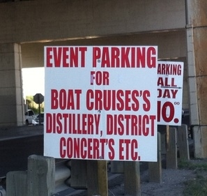 Event Parking Sign