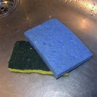 Wiping up all that spilled milk and all those cookie crumbs can add up to lots of disgusting bits lodged in the nooks and crannies of your favorite cleaning companion. If you don’t want to spend on replacing your sponge every week or two, nuke it in the microwave for a few seconds or run it through a cycle in the dishwasher (along with a full load, of course) to antibacterialize. See How to Flu-Proof Your Home for more awesome ways to NOT sabotage your health.