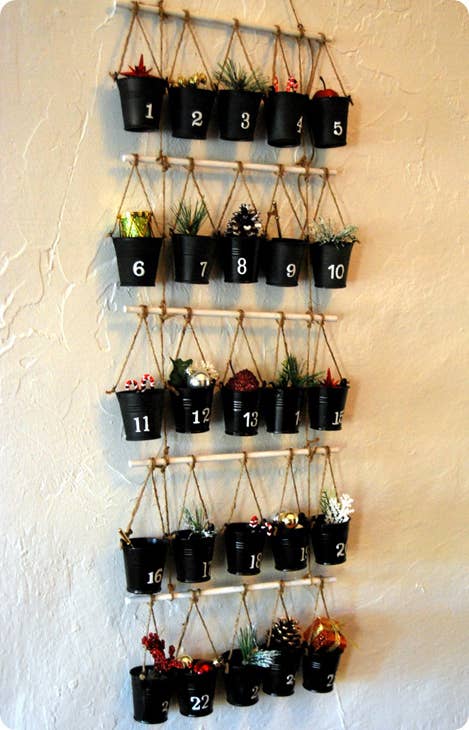 This one is from Pottery Barn, but you could easily make one yourself.