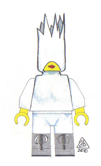 Andy Bartlett made these Lego Gaga drawings.