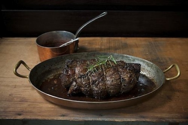 A porcini-rosemary rub takes this piece of meat to show-stopper level.
