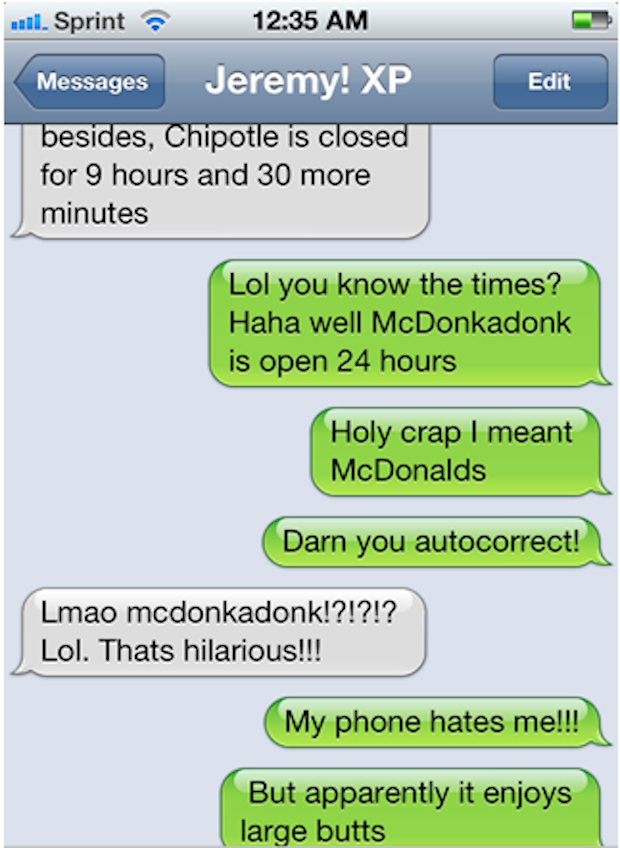 The 25 Funniest AutoCorrects Of 2012