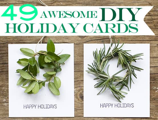 49 Awesome Diy Holiday Cards