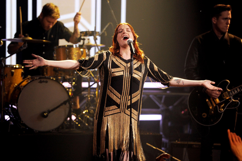 Flowing robes, naturally, for Florence.