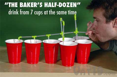 Build-your-own connectible straws. Buy here.