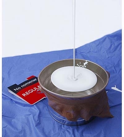 Pulled taut over the top of a pail, panty hose make a fine mesh filter for straining impurities from paint. You can also create a Quick Fix for Ice Dams .