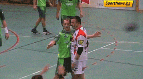 At least that's what they do in Italian handball games.
