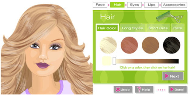 barbie hair cutting games online