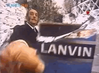 In 1968, Dalí filmed this bizarre French television ad for Lanvin chocolates.