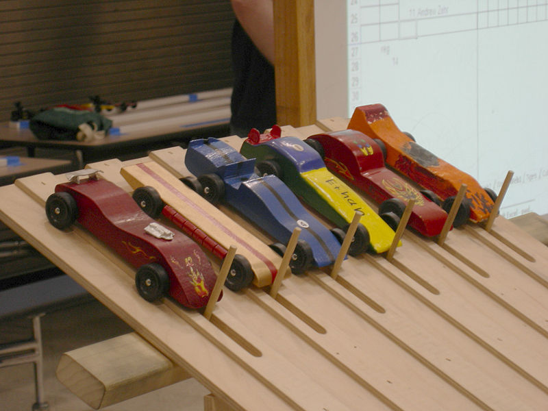 It's the Pinewood Derby, and it is awesome.