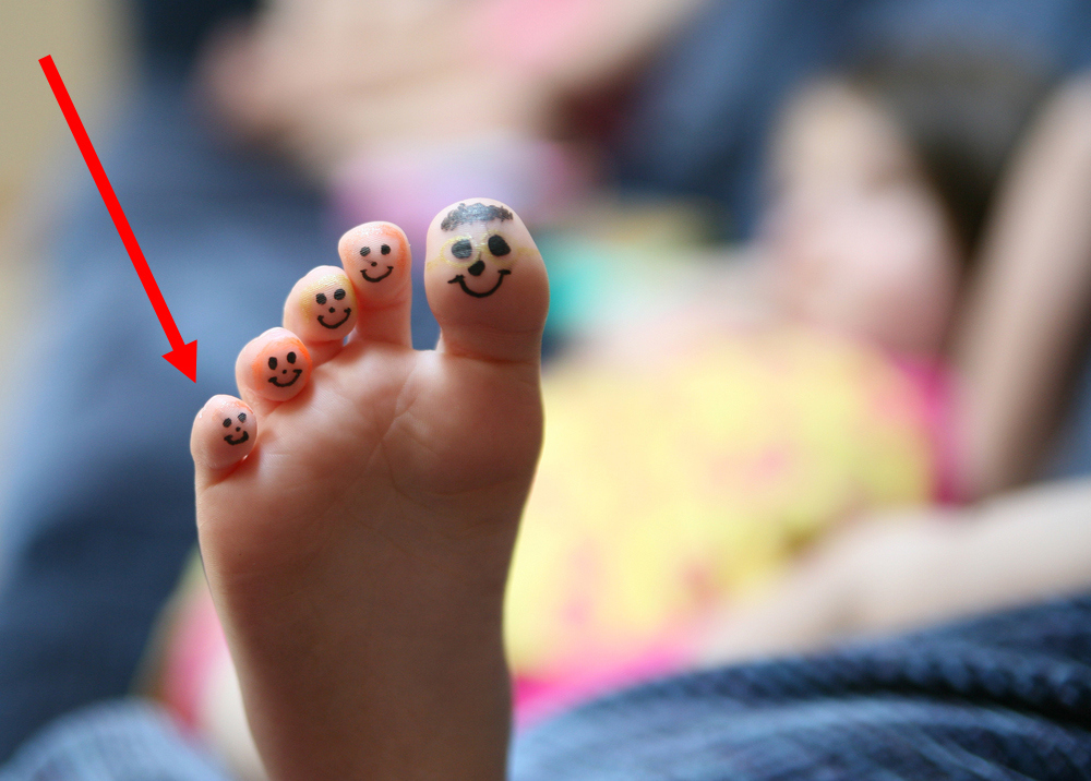 Your littlest toe.