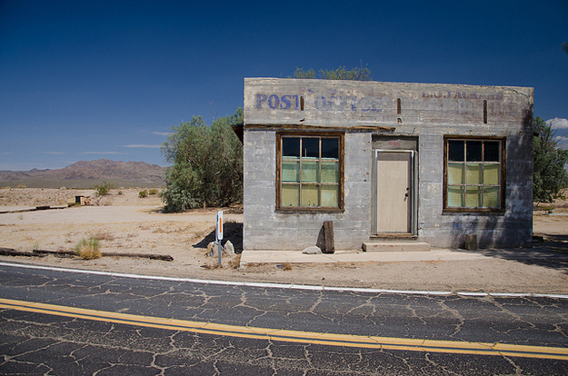 Located in the Mojave Desert, Kelso's post office closed in 1962. It's still a ghost town, albeit one that's gotten attention because of its close location to the Mojave National Reserve visitor center.
