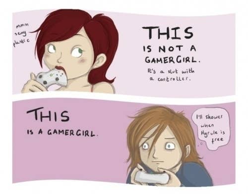real gamer girl meme