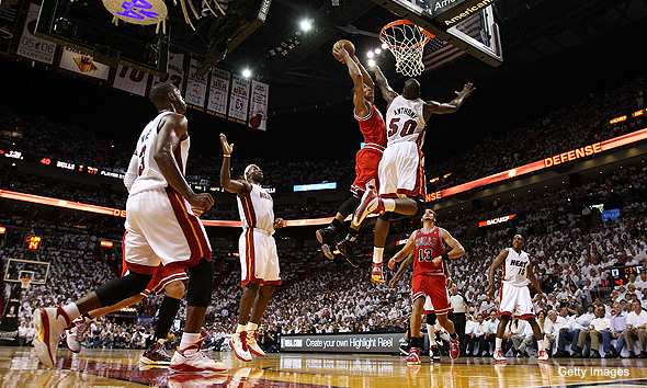 Derrick Rose brings an athleticism and out-of-control explosiveness that makes you question the laws of physics. I’m surprised that his knee gave way last year instead of the floor exploding beneath his feet. His speed and slashing ability made it possible to forgive his lack on an outside shot in earlier years (which, thankfully, he has remedied). We continue to love freak athletes with potential holes in their games (see: below). Honorable Mention: Blake Griffin, Russell Westbrook Dishonorable Mention: Larry Bird, Steve Nash, Paul Pierce