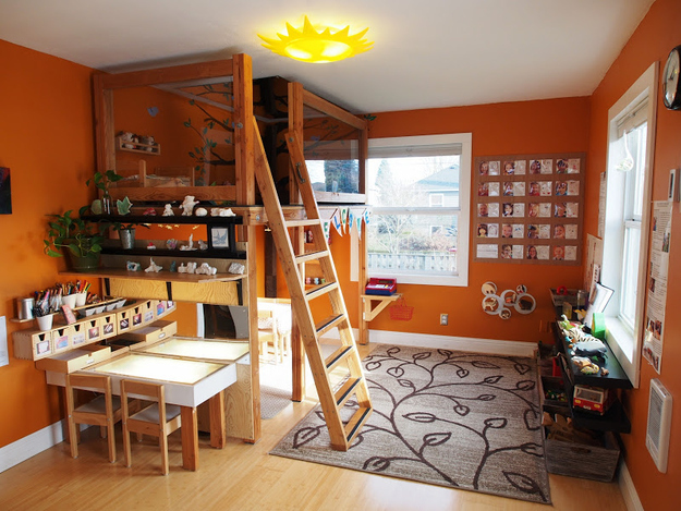 Sturdy Wood Loft Bed