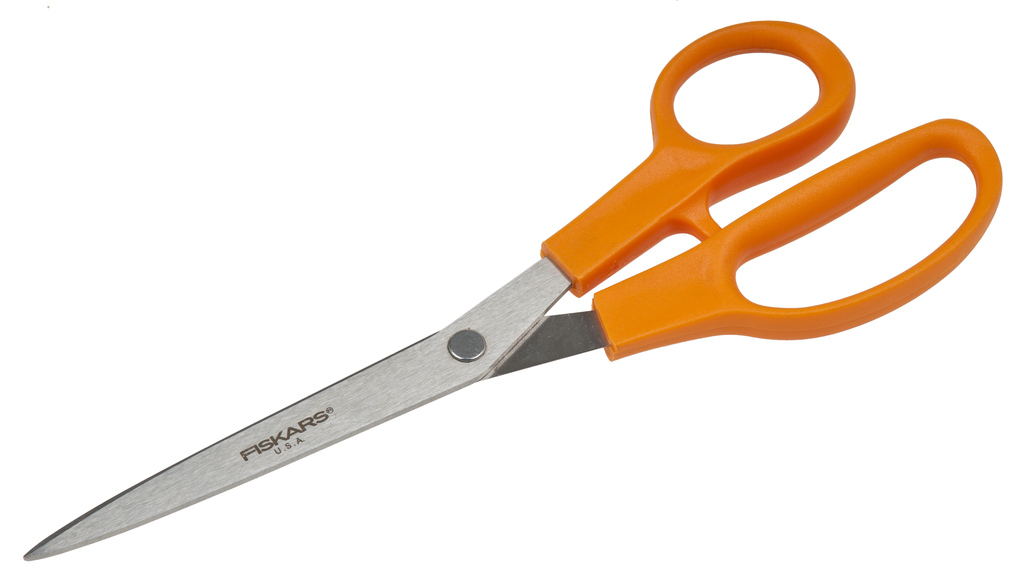 For more precision, invest in high-quality fabric scissors. But if you're desperate, any old household pair will do.