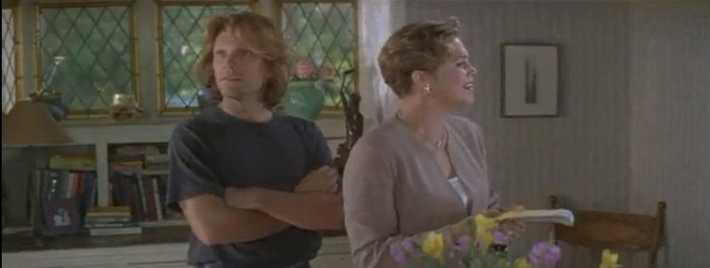He's so sexy in this movie that he doesn't even have a name and is only credited as "The Painter." Also Whoopi Goldberg says, "Oh! What a good ass!" when she first, uh, sees him.