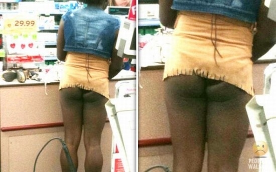 What the balls?! What's the deal with Walmart shoppers and their lack of pants?