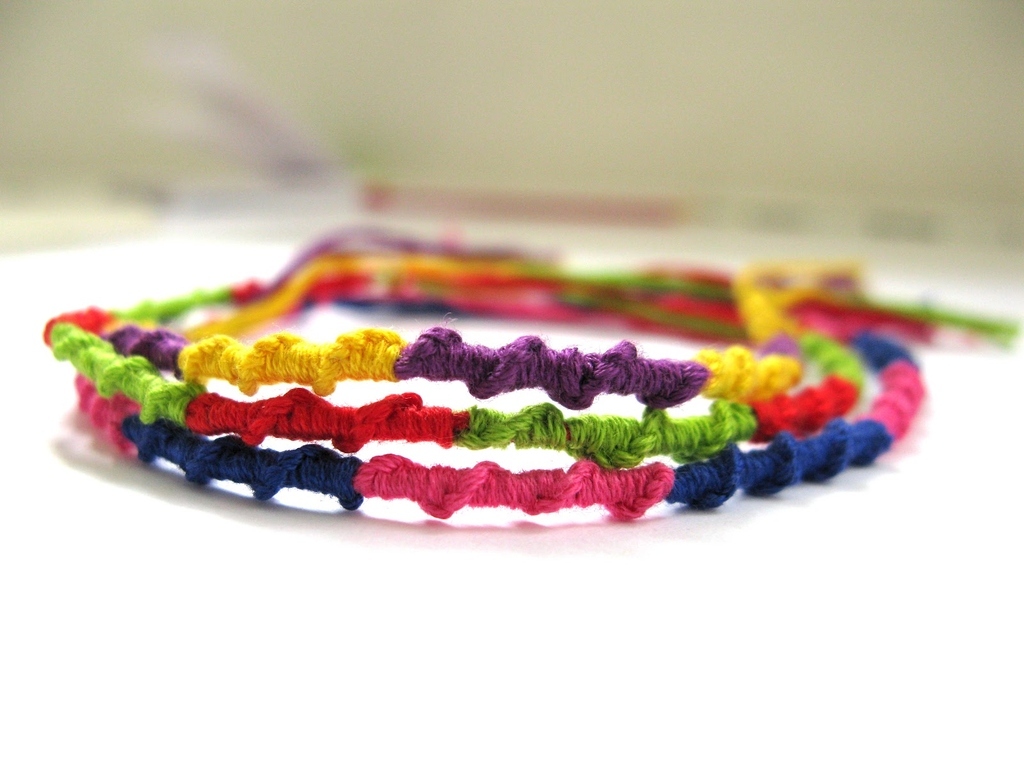 Do you have any friends? Well I can't tell, because you're not wearing a friendship bracelet as proof. The Chinese staircase is probably the easiest stitch to learn. Find out how to make them here so you don't look like a total loser.