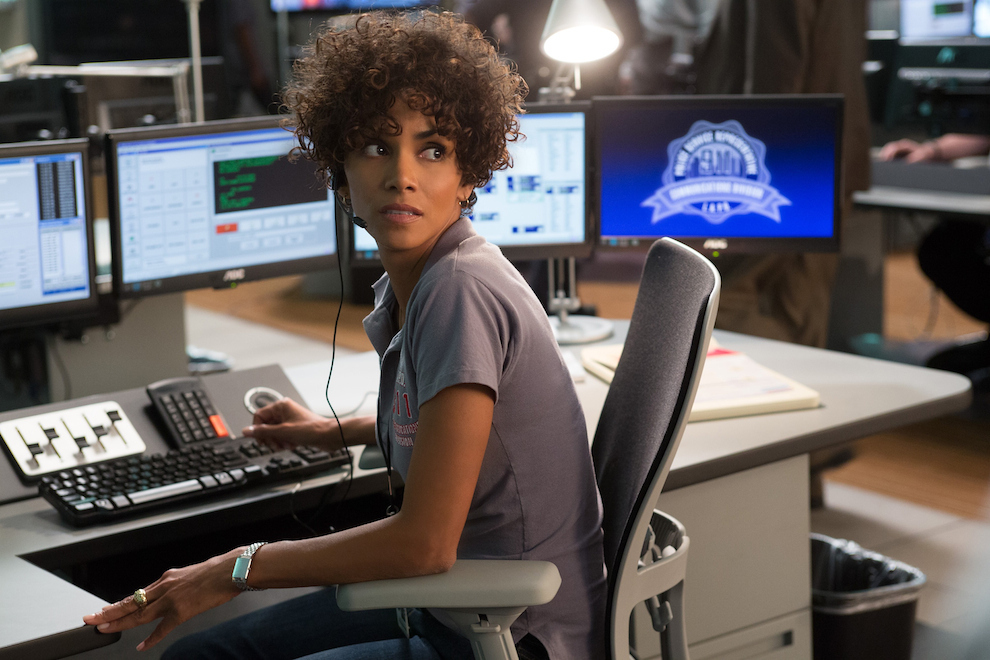 Halle Berry as a 911 operator in The Call.