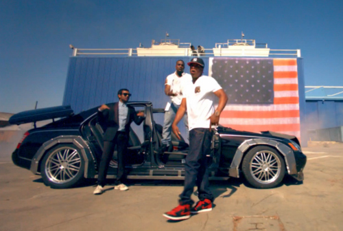 Three's Company. Aziz's cameo in the "Niggas in Paris" video.