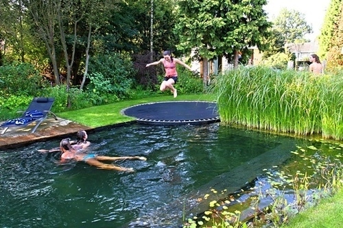 Replace the diving board with a trampoline.