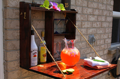 Construct this simple bar for outside entertaining.