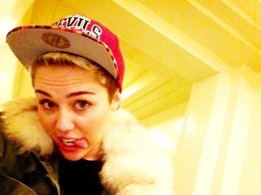 We have to admit, Miley would make a pretty cute boy. (On a completely unrelated note...stare at Miley's tongue for about 10 seconds and tell me you're not totally hypnotized.)