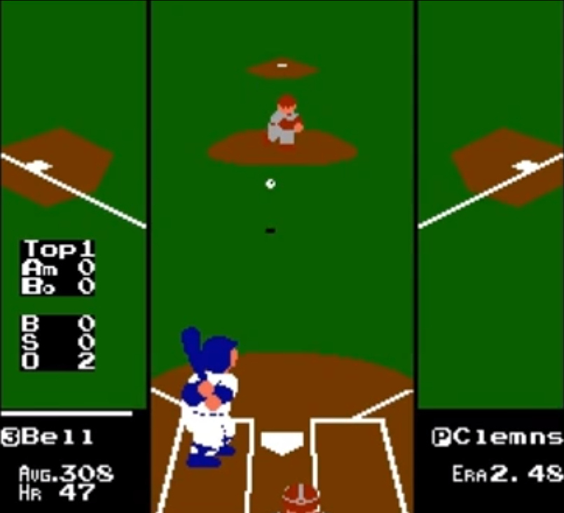Also known as "Clemns," his fastball was simply unhittable, and his body's shape was immaculately captured by the game's 8-bit graphics.