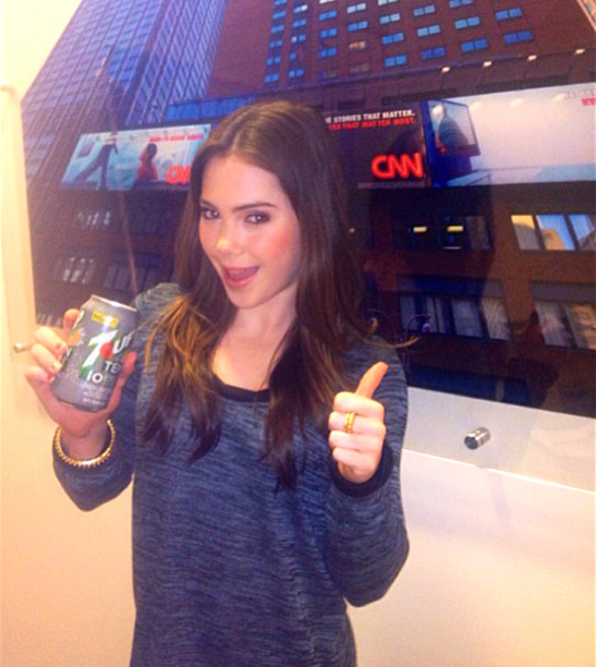 Mckayla Maroney is not not impressed with 7 Up.