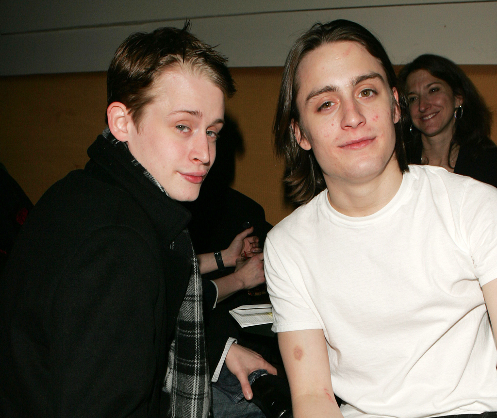 Macauley, left, and Kieran in 2005.