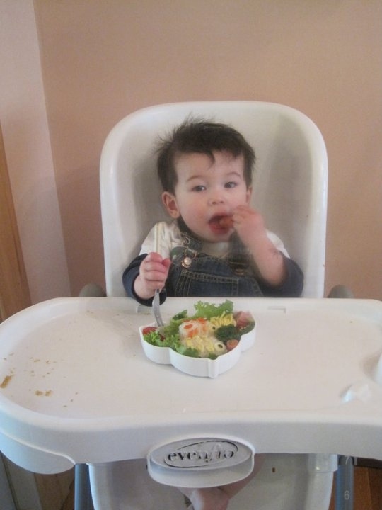 Also with his bento ;)