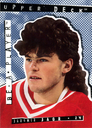 The back of the card didn't list which hair products he uses
