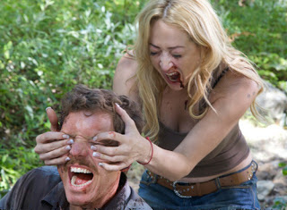 The Victim (2011) is one of those horror movies, where such a fail can be found.Well, let's imagine that you were lucky enough to hurt a creepo, or even kill him (they try to make the audience think like this at least). But there are 40 minutes still left till the end of a movie! Something doesn't add up here, does it? Be sure that a killer is still alive, and he'll suddenly appear out of nowhere to kill you.