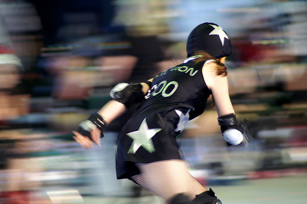 The Jammer laps the opposing team members. The blockers help create a pack that protects the Jammer. The Pivot is a blocker who can be designated as a jammer during a jam as long as their helmet colors are transferred over properly, they can also act as a temporary captain to the pack.