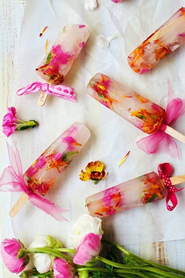 19 Cosas lindas para hacer con flores comestibles