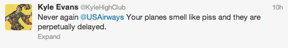 What's with your airplane smelling like the pee pee, yo?