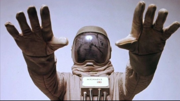 Back when Doctor Who was in its prime, story arcs would span several episodes (unlike the one-episode snacks we get today.) For example, the First Doctor story The Daleks' Master Plan took viewers twelve weeks to get from start to finish! (Unfortunately, parts of it are missing.)The Ambassadors of Death is not that long (luckily or not, depending on your point of view.) This seven-part story ses Three and Liz investigating a case of missing astronauts, as well as battling a group of alien ambassadors who are often dressed in spacesuits. Spacesuits seem to be another common demarcation of bad news in Doctor Who. In the Eleventh Doctor episode The Impossible Astronaut, an astronaut shoots the Doctor dead! (Or does it? Shhh... spoilers.)