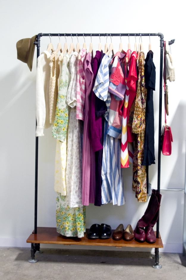 DIY Clothing Rack - A Beautiful Mess