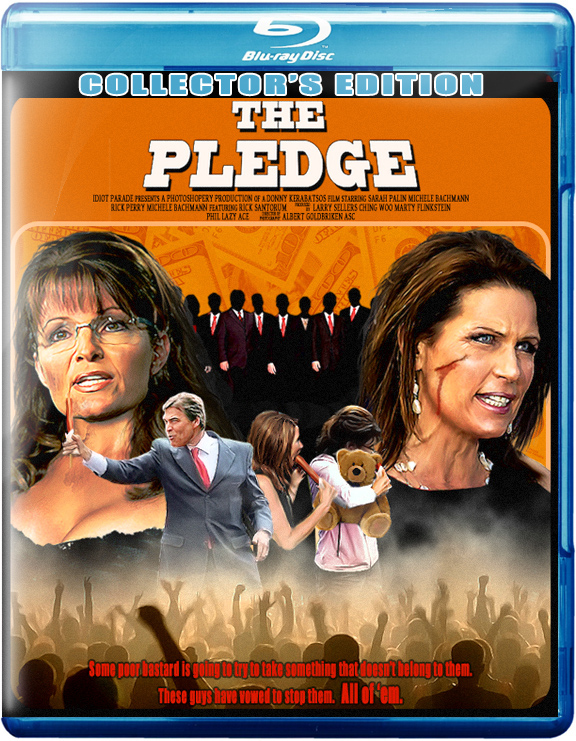 Bah! The blue states have refused to sell the home video release of "the pledge" with guns on the cover. Dirty socialist cowards!