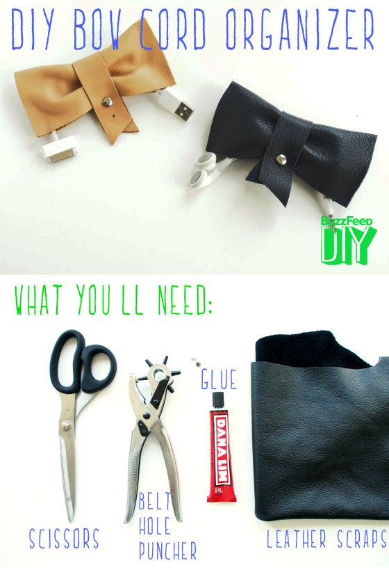 DIY Felt Cable Organizers