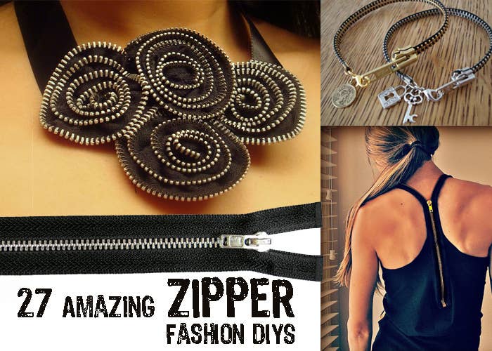 27 Amazing Zipper Fashion DIYs