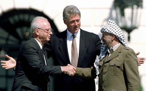 OK, so one was assassinated and another died confined in a compound not long after, and the peace process is still a work in progress two decades later, BUT this was a step in the right direction.