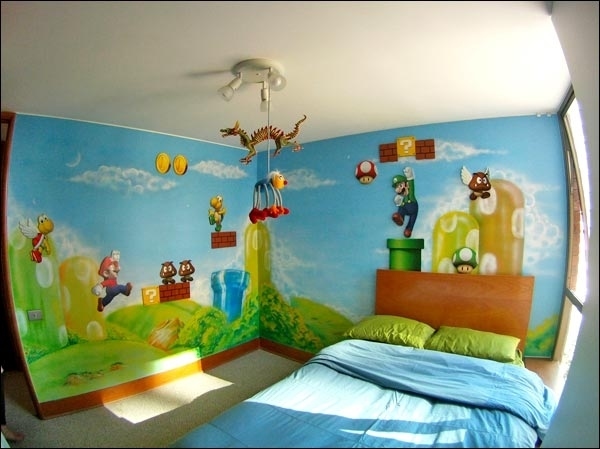 super mario odyssey bed room