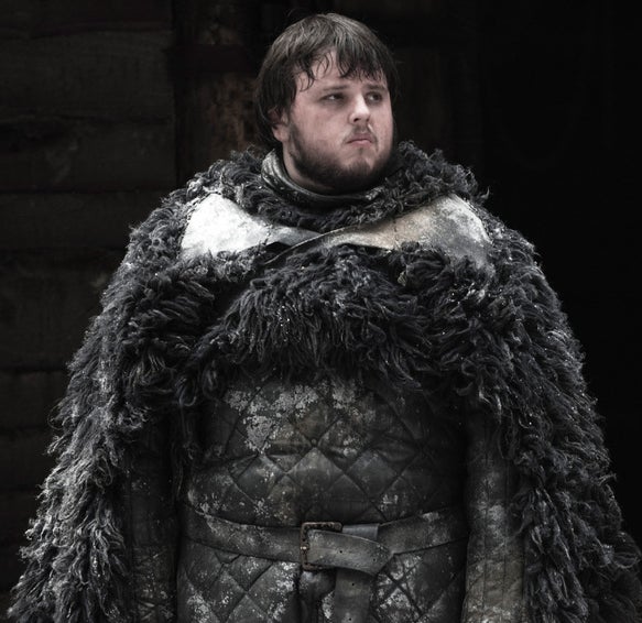 As Samwell Tarly on Game of Thrones
