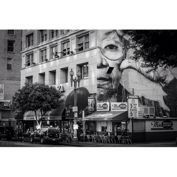 In a city that often comes down hard on public art, Downtown has an abundance of large-scale murals. From the bright and eccentric displays in the arts district to the massive Asian lady faces staring down at the world in the historic core. (Photo Credit: Tony Butler)