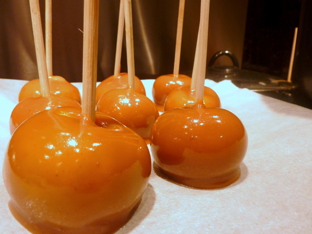 With apple vodka and butterscotch liqueur.